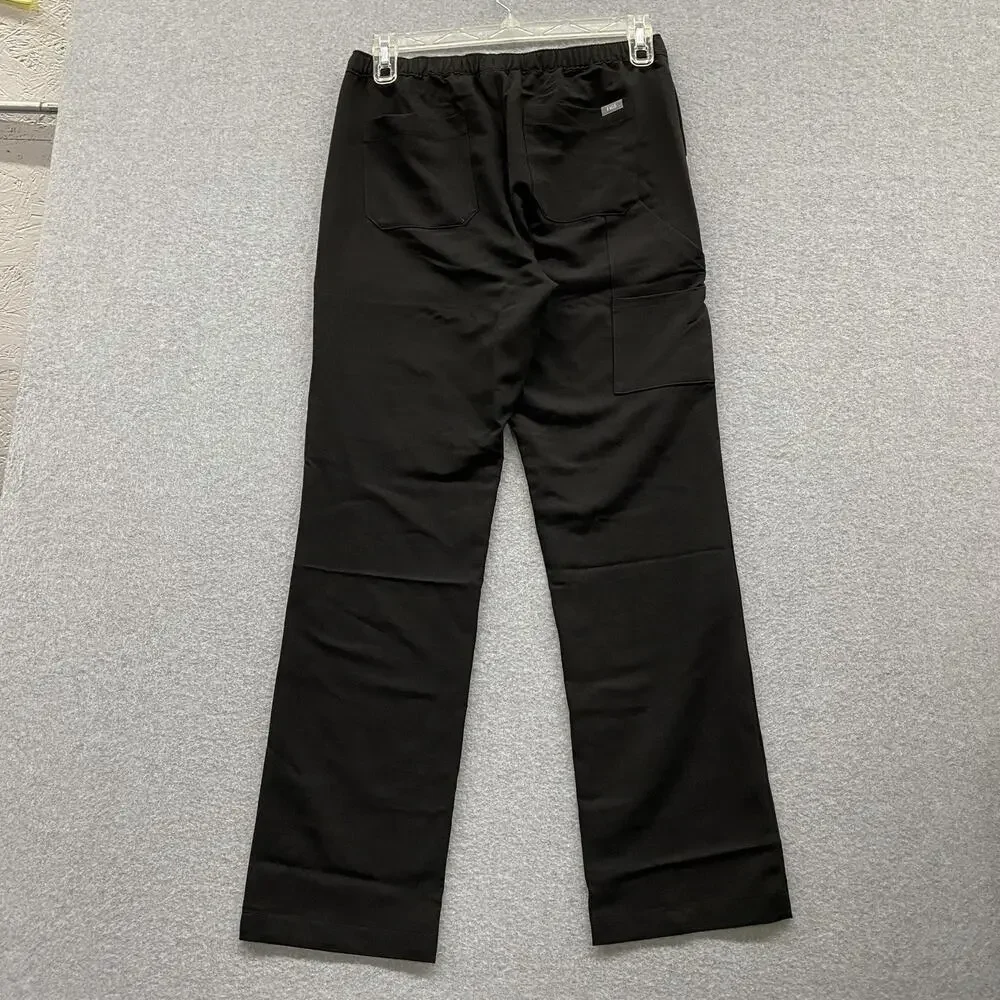 FIGS Men’s Medium Cairo Cargo Scrub Pants Black Double Duty Utility NWT Medical